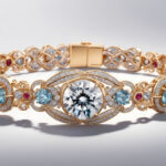 Sparkling Crown Charm Bracelet